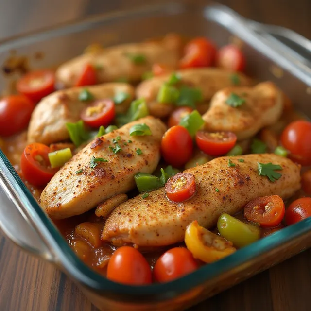 Quick and Easy Baked Chicken Fajitas