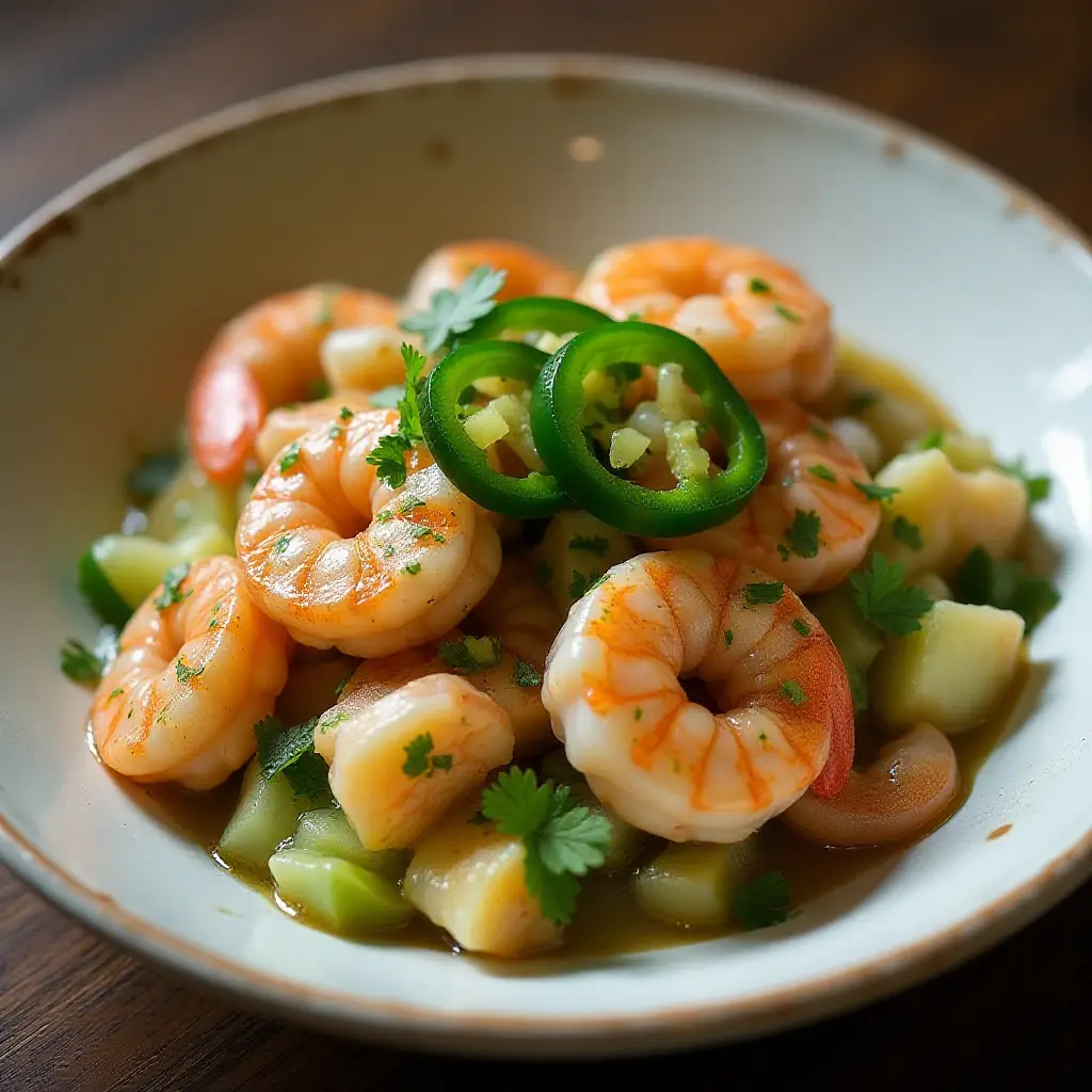 Garlic Shrimp Aguachile