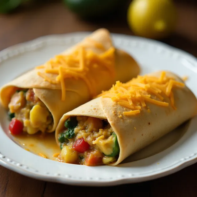 Squash and Zucchini Burritos