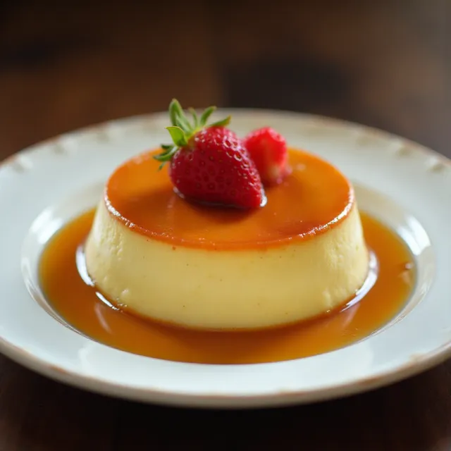 White Chocolate Flan