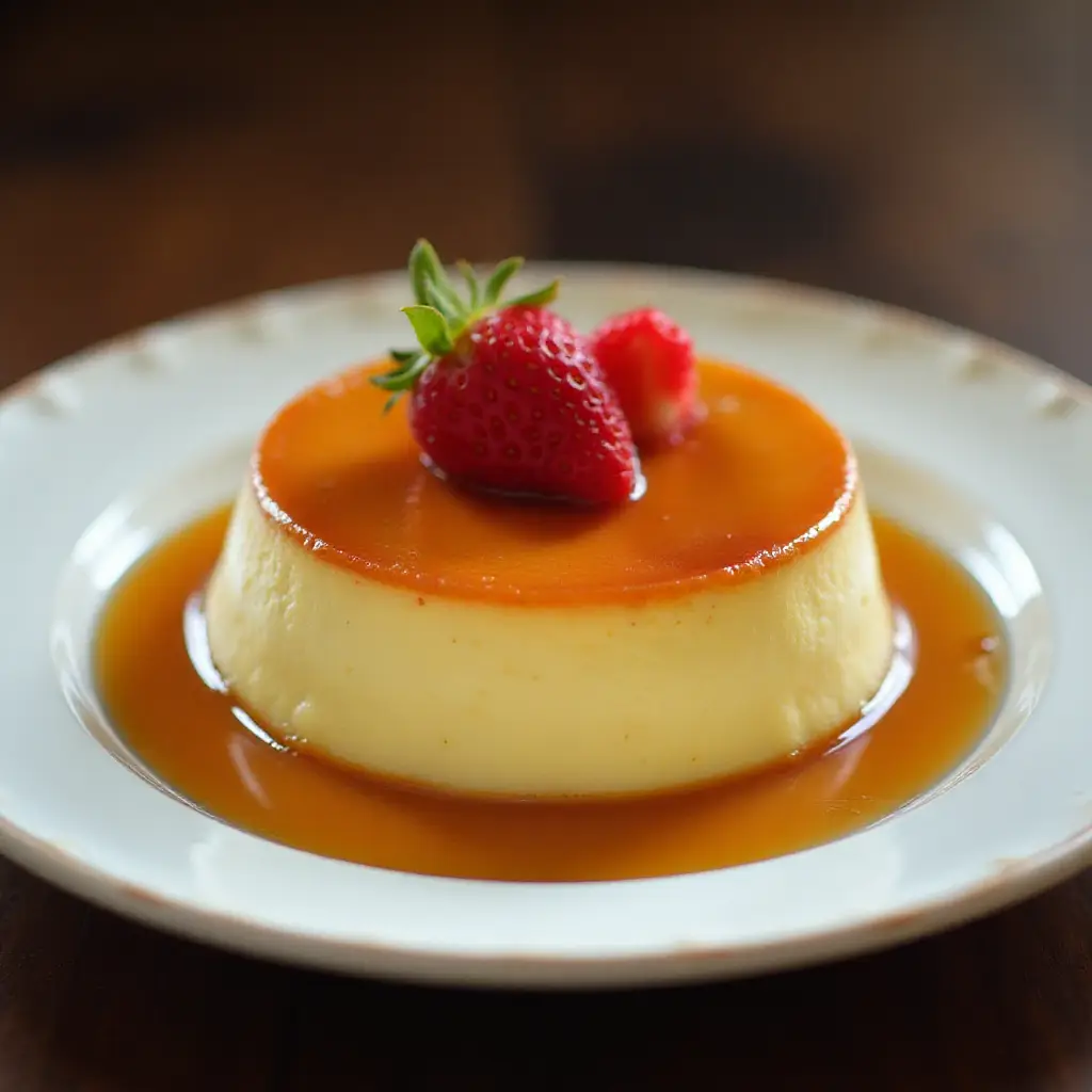 White Chocolate Flan