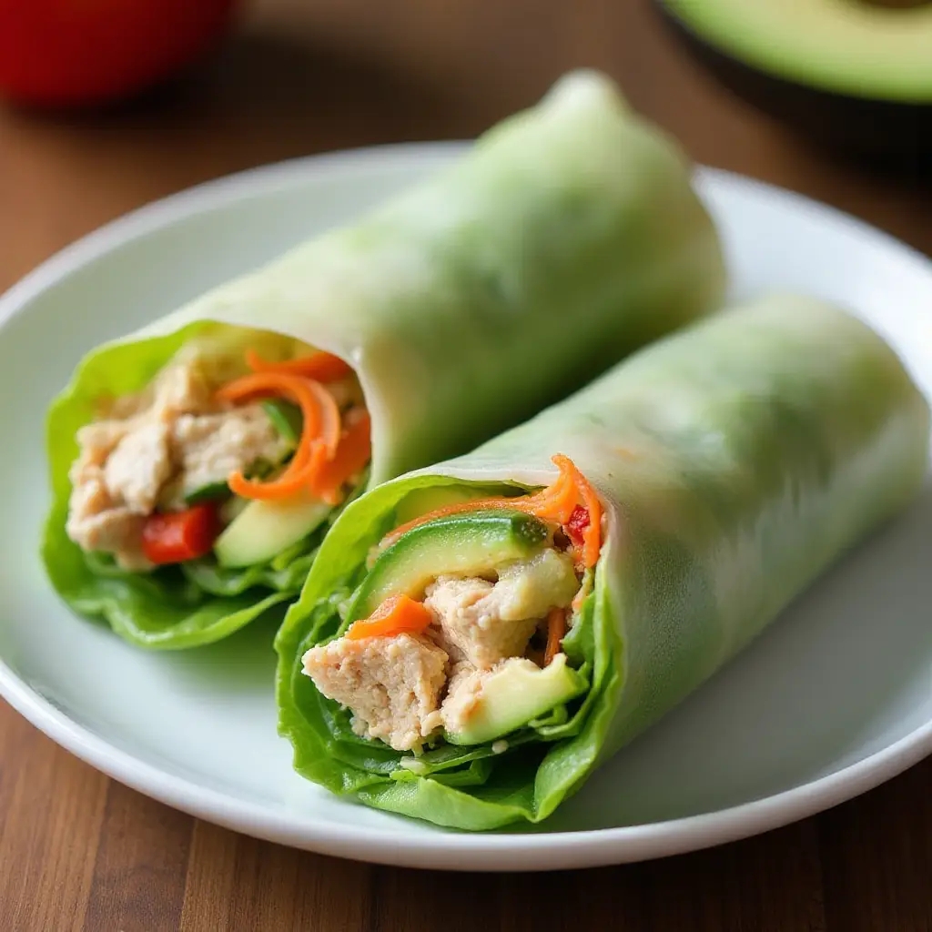 Chicken Salad Summer Rolls