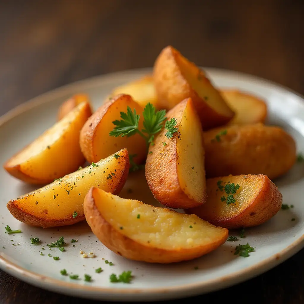 Fried Potato Wedges