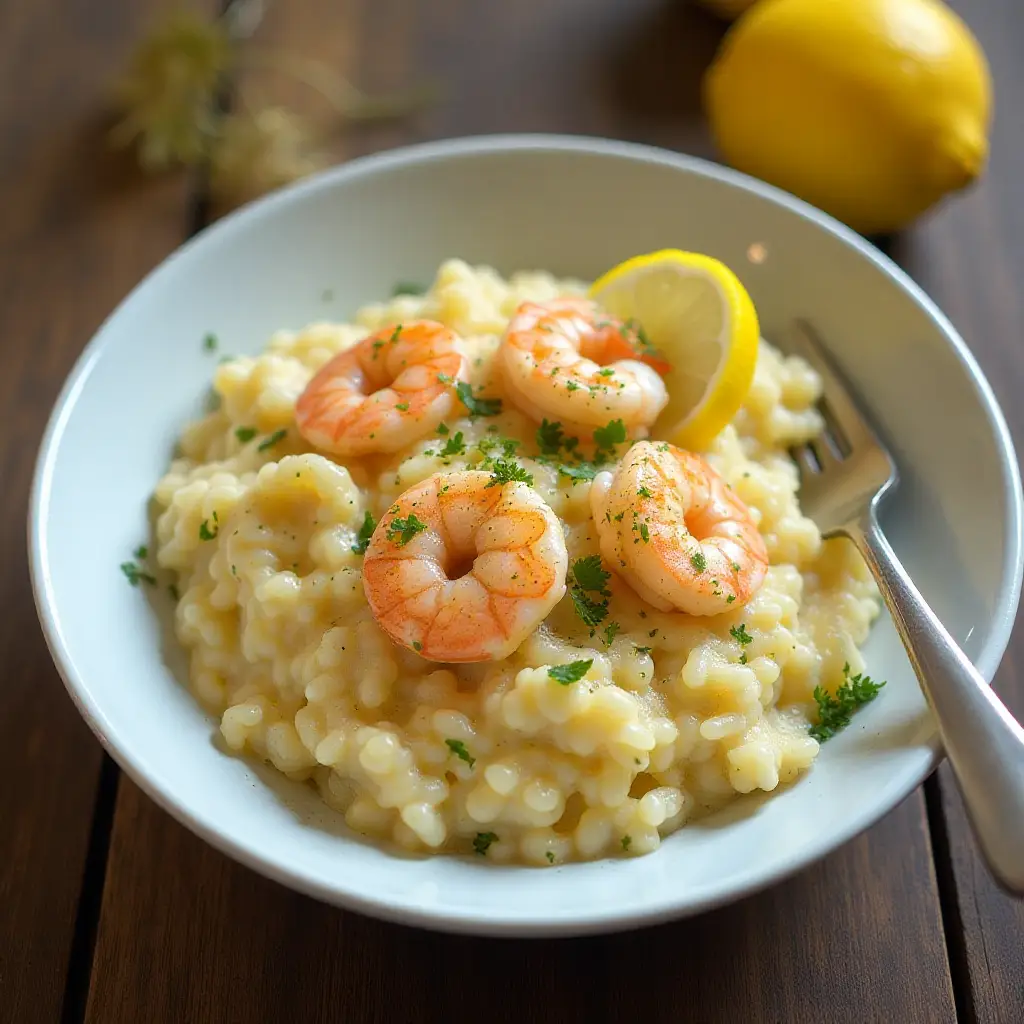 Lemony Shrimp Risotto