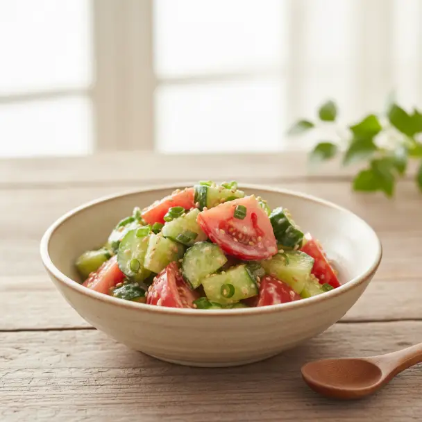 小黃瓜番茄美味醬拌涼菜