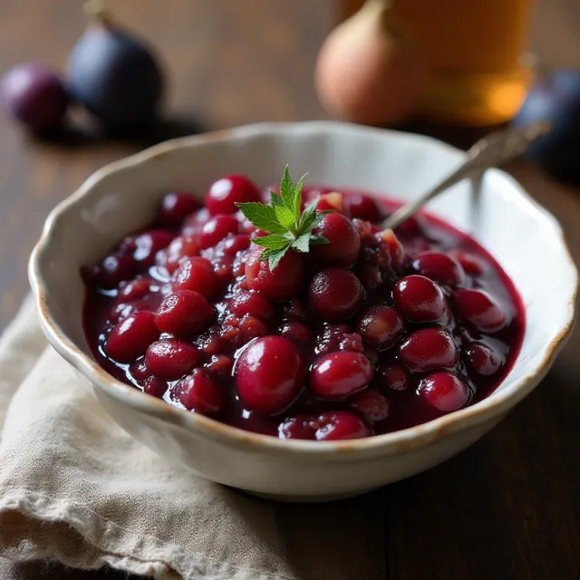 Fig and Rosemary Cranberry Sauce