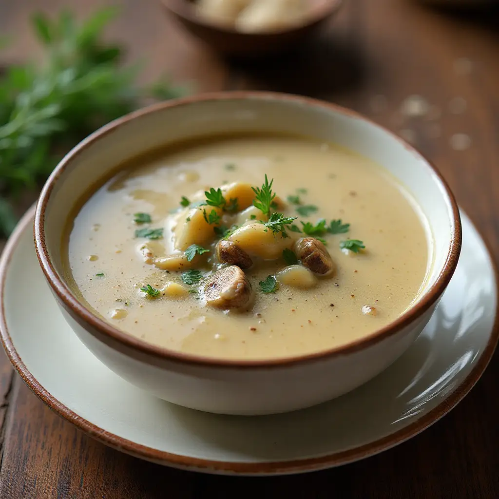 Creamy Morel Mushroom Soup