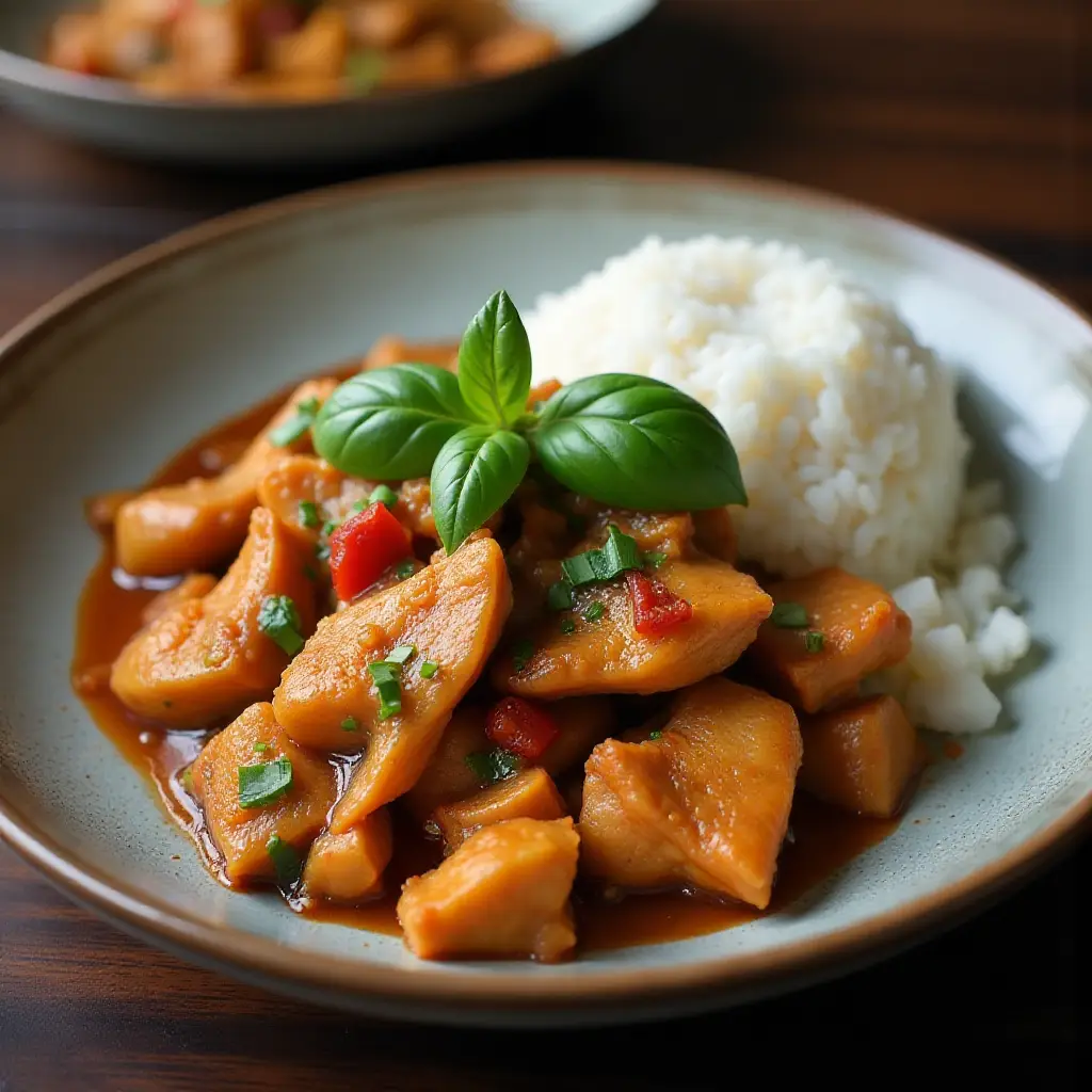 Spicy Thai Basil Chicken (Pad Krapow Gai)