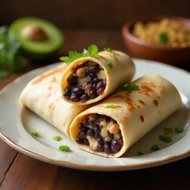 Delicious Black Bean Burritos