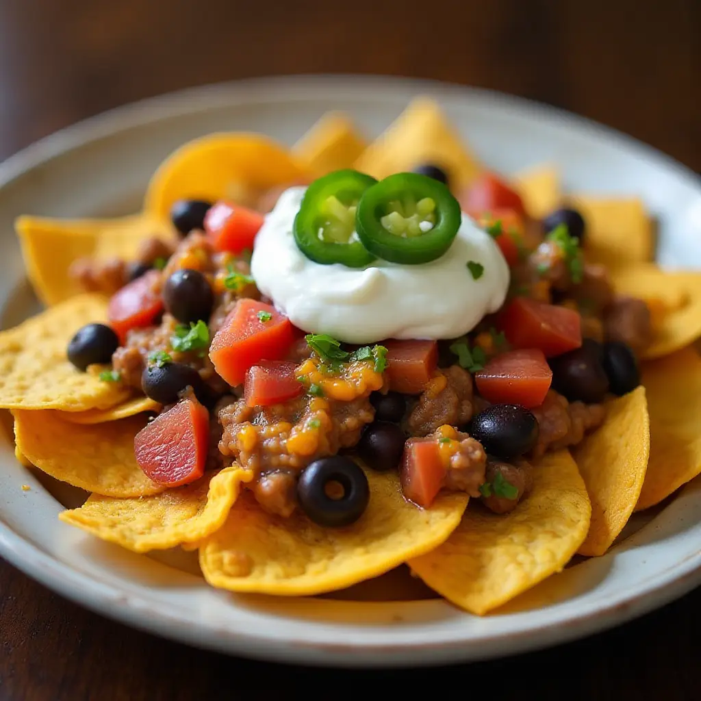 Corned Beef Hash Nachos