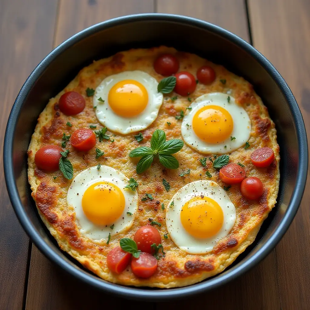 Easy Breakfast Tortilla Pizza