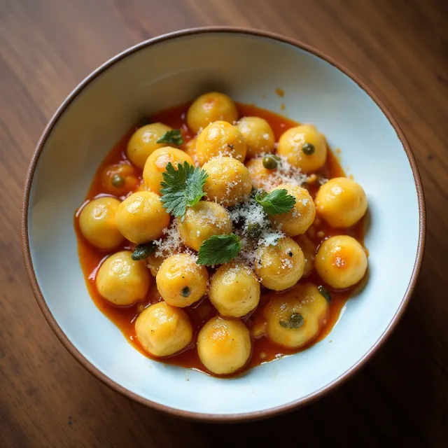 15-Minute Butter Gnocchi with Spicy Chili Crisp, Capers and Parmesan