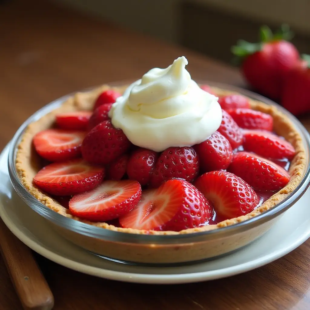 Maman's Fresh Strawberry Rhubarb Pie