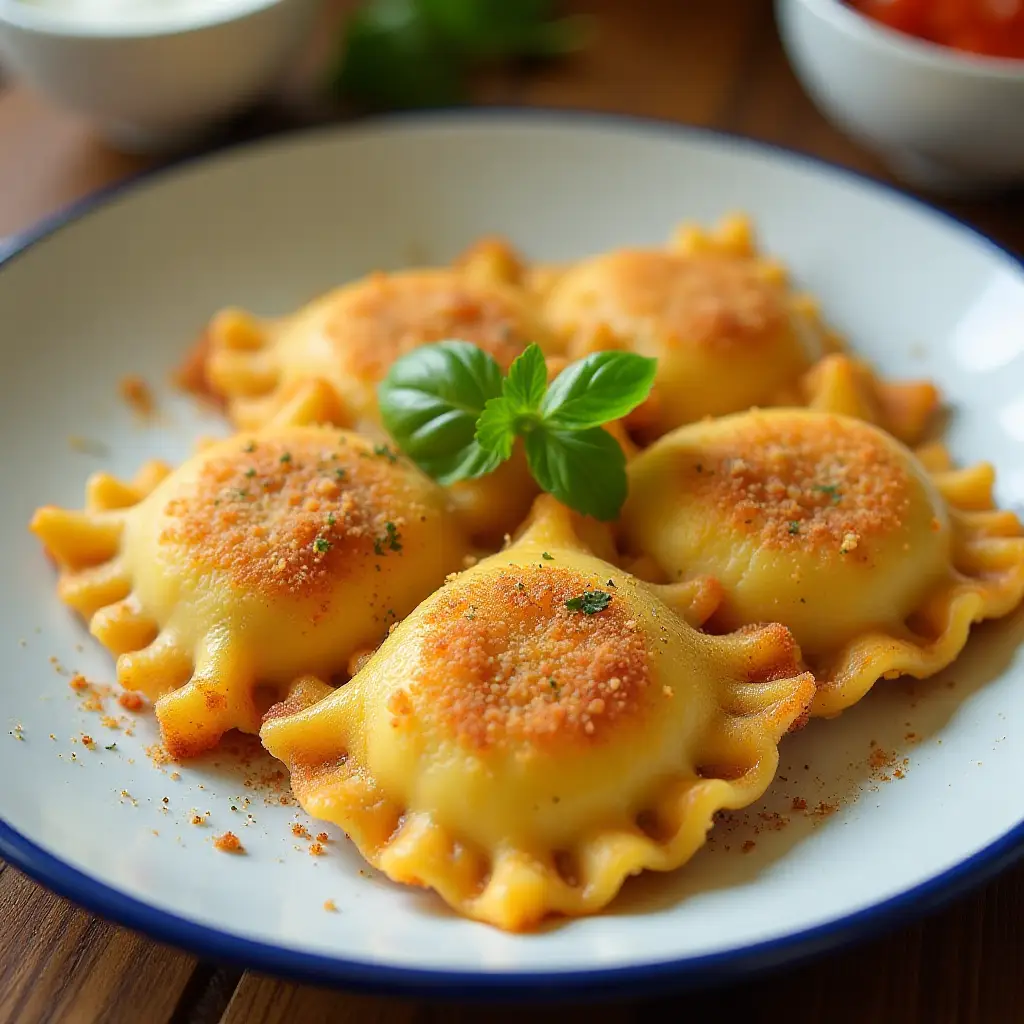 Crunchy Air-Fried Ravioli