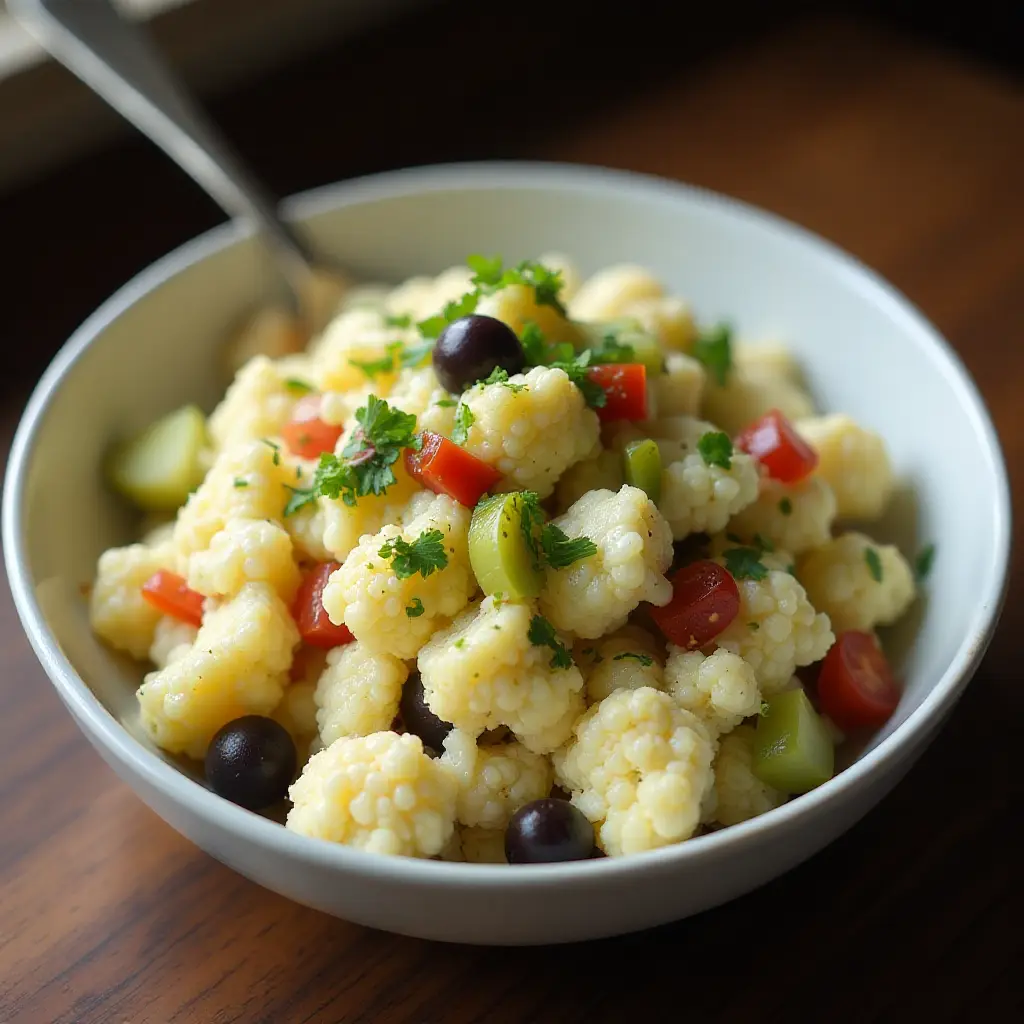 Raw Cauliflower Salad