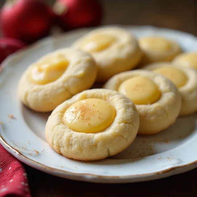 Eggnog Thumbprints