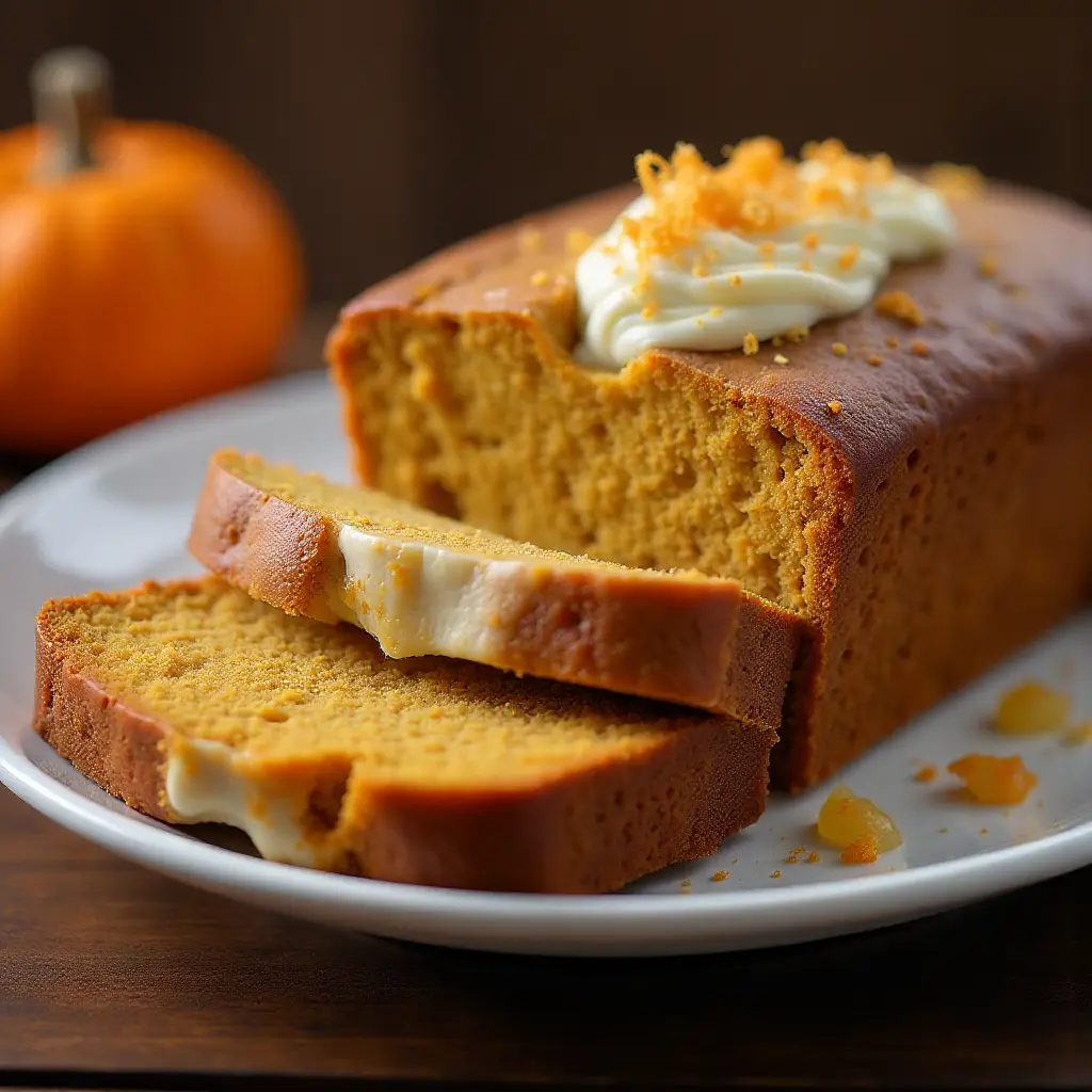 Pumpkin Cream Cheese Bread