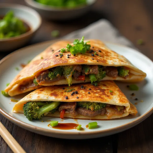Teriyaki Steak Quesadillas