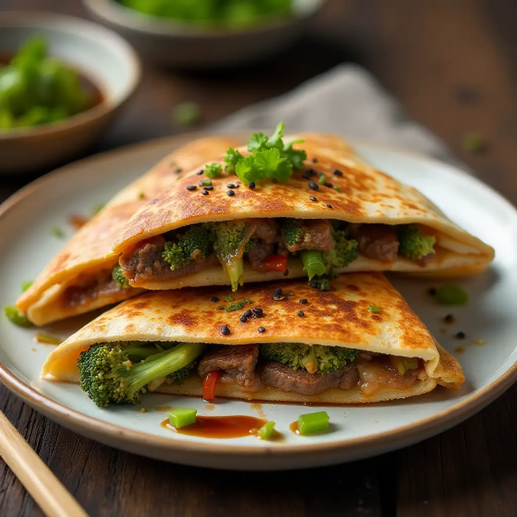 Teriyaki Steak Quesadillas
