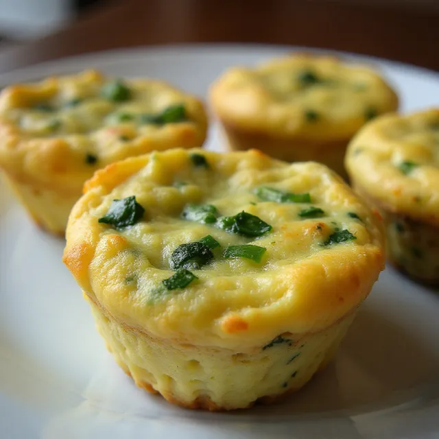 Zucchini Scallion Frittata Cups