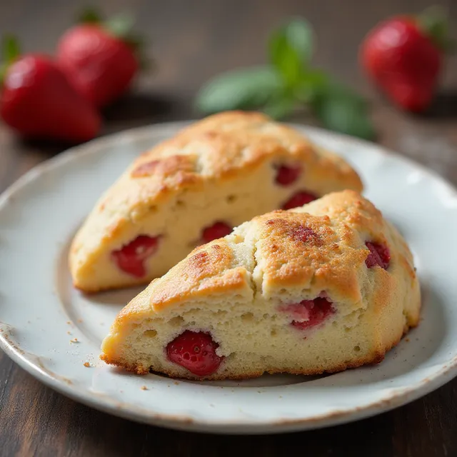 Strawberry Scones
