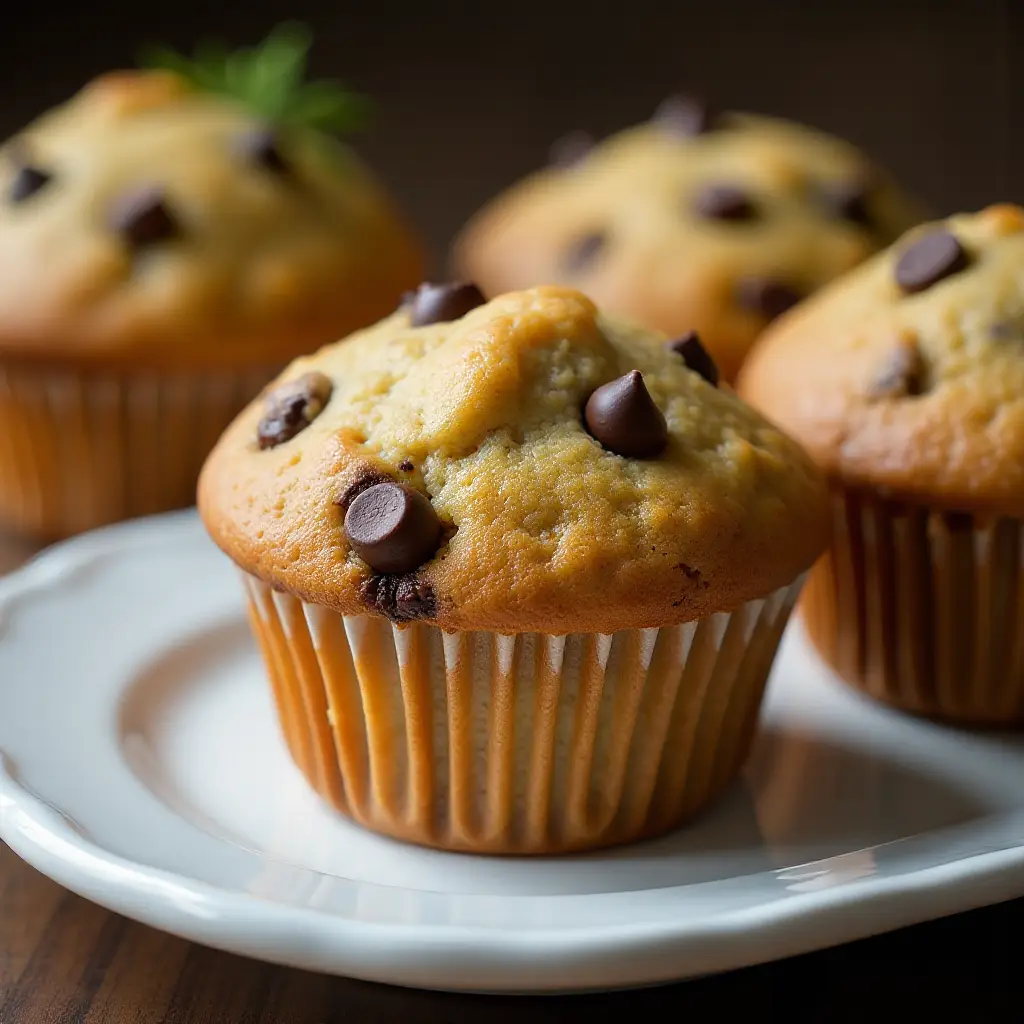 Zucchini-Chocolate Chip Muffins