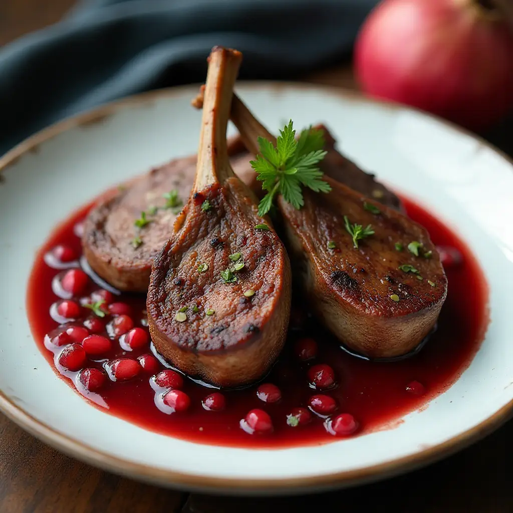 Lamb Braised in Pomegranate