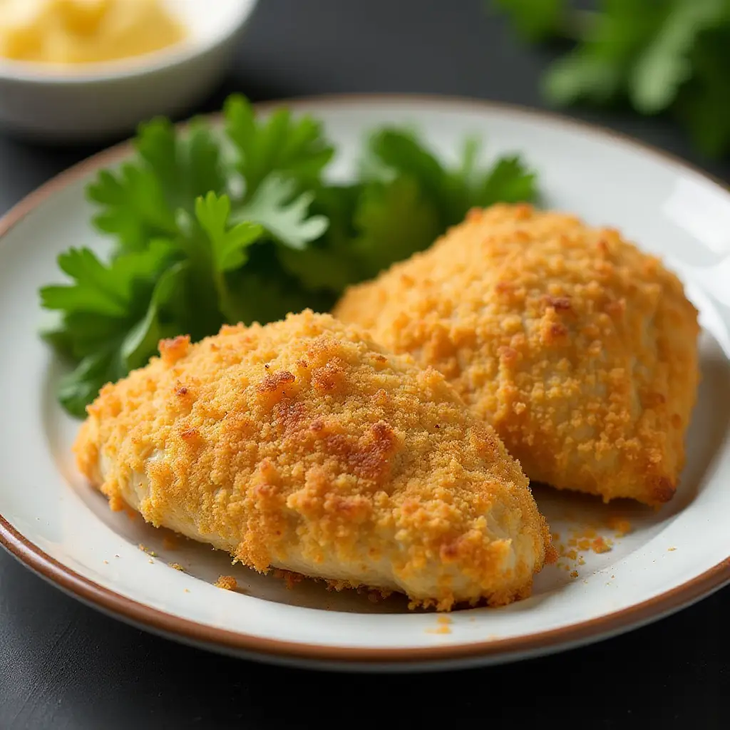 Quick Crispy Parmesan Chicken Breasts