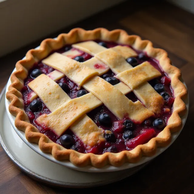 Bluebarb Pie