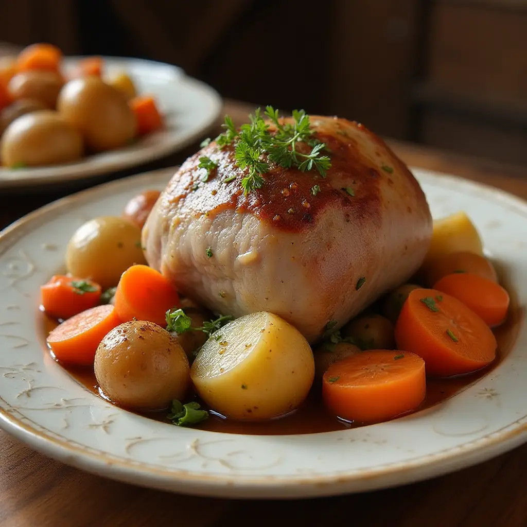 Pork Butt Roast with Vegetables