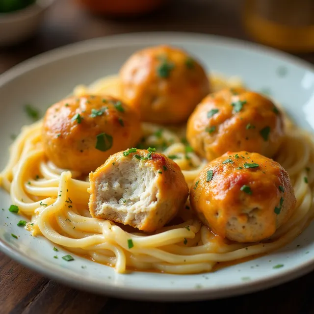 Cheesy Chicken Meatballs