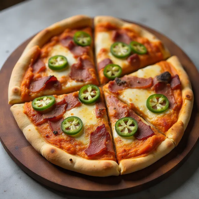Sweet Potato and Bacon Pizza