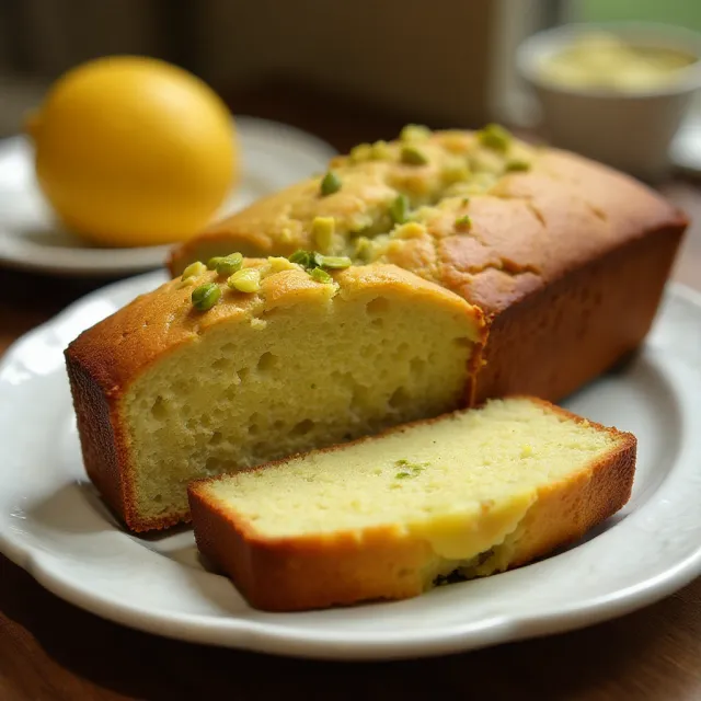 Lemon Pistachio Zucchini Bread