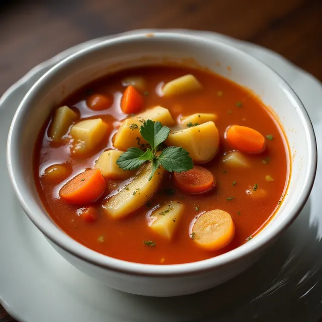 Manhattan-Style Clam Chowder