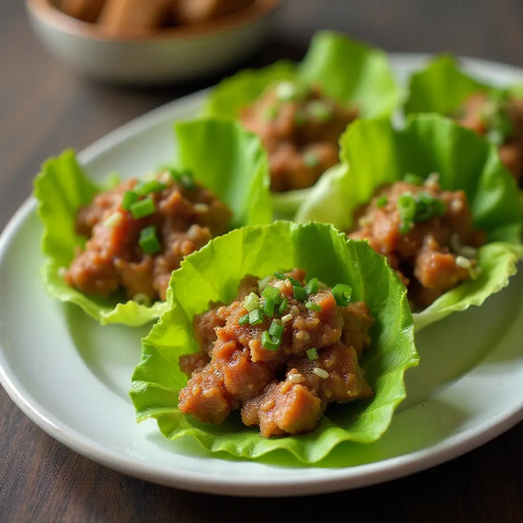Easy Peking Duck Lettuce Cups