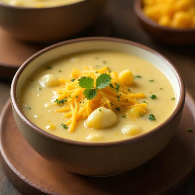 Cheesy Potato and Corn Chowder