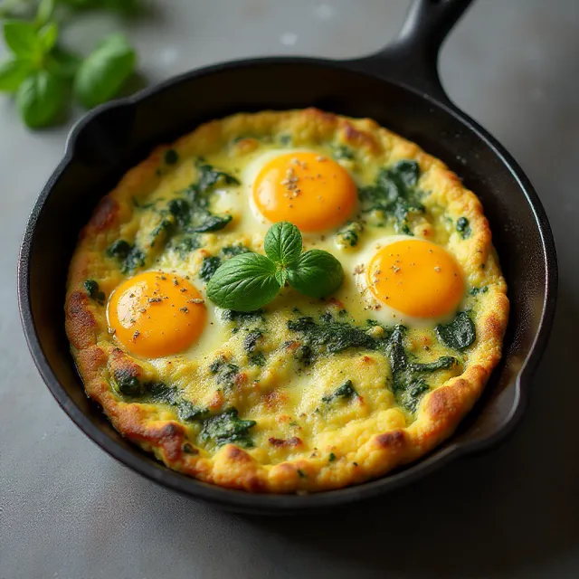 Halloumi and Zucchini Frittata