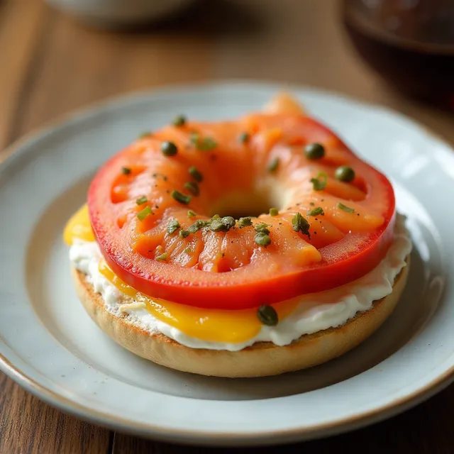 Nova Lox Everything Breakfast Bagel