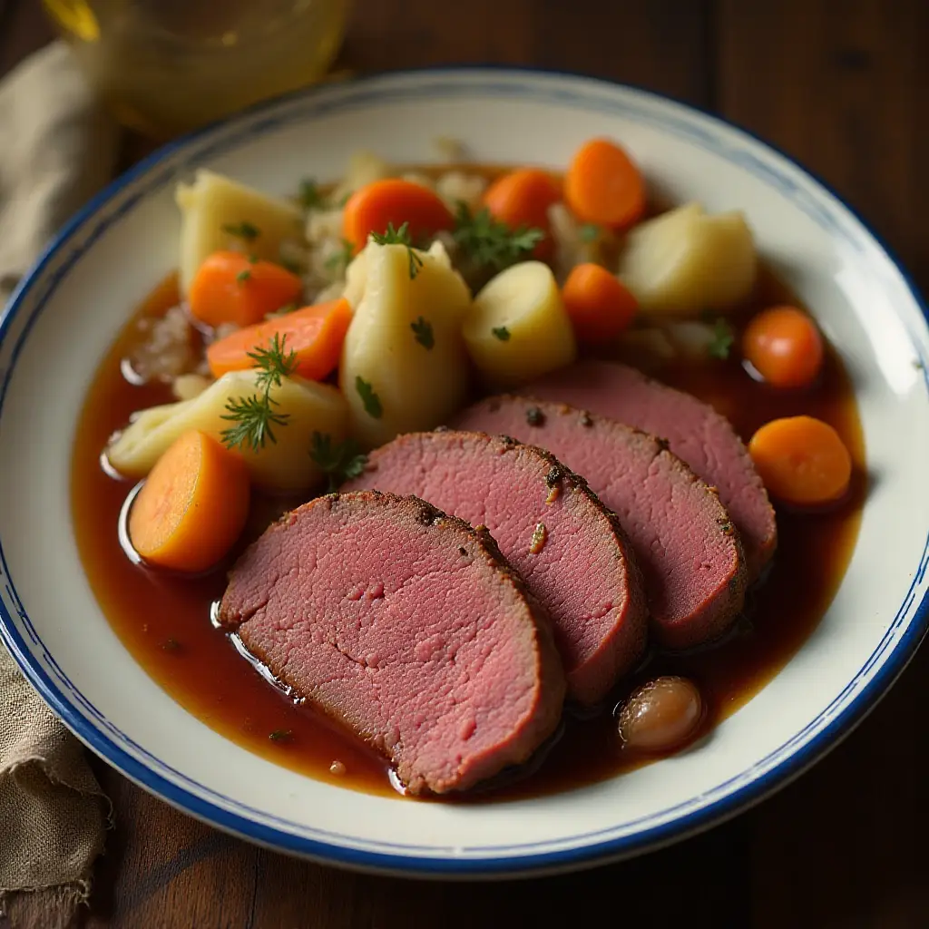 Dutch Oven Corned Beef and Cabbage