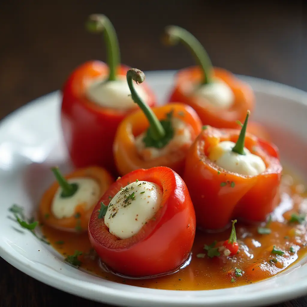 Marinated Stuffed Cherry Peppers