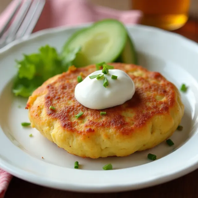 Sausage-Stuffed Potato Pancakes