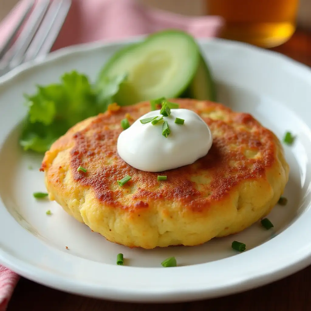 Sausage-Stuffed Potato Pancakes
