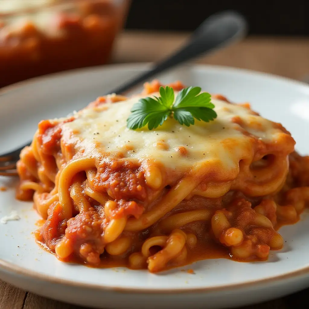 The Best Spaghetti Casserole