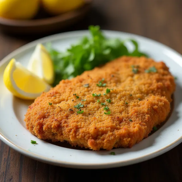 Amazingly Tasty and Crispy Chicken Schnitzel