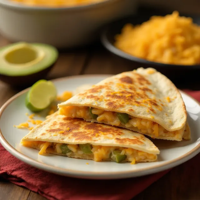 Cheese 'n Rice Quesadillas