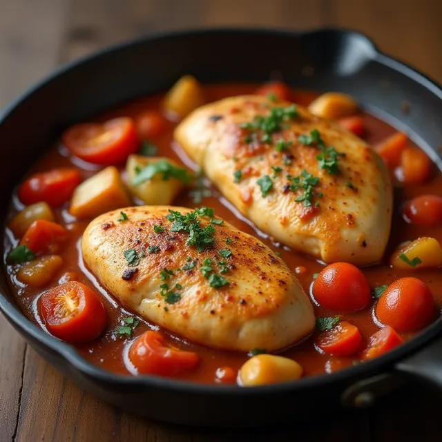 Boneless Chicken Cacciatore