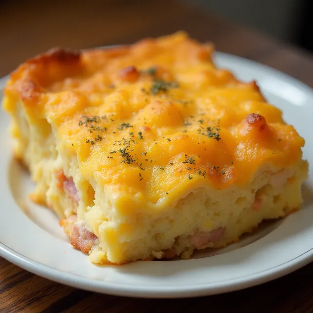 Ham and Cheese Breakfast Casserole