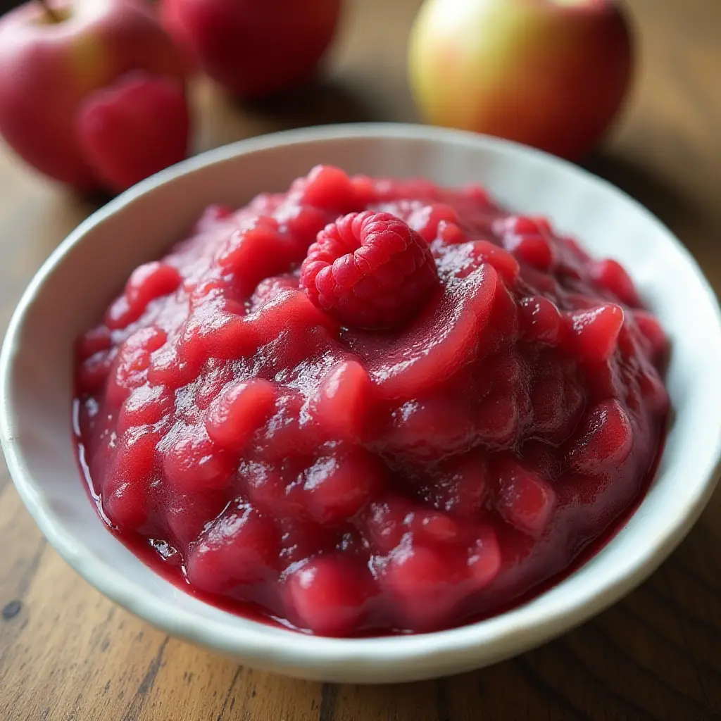Rice Cooker Recipe: Raspberry Applesauce