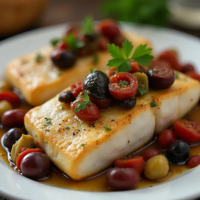 Mediterranean Baked Cod