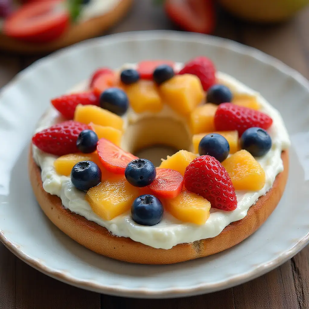 Fruit Pizza Chopped Bagel